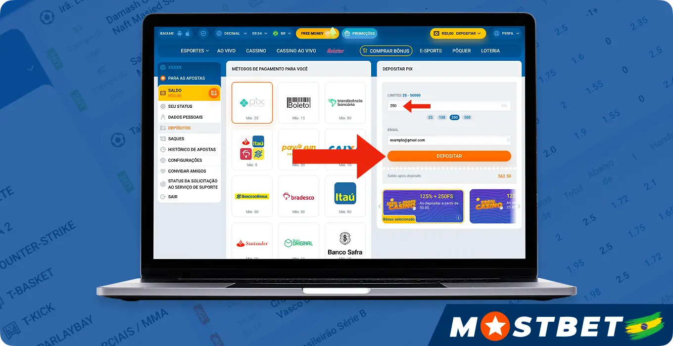 Real pulla mərc edə bilmək üçün Mostbet hesab balansınızı artırmalısınız